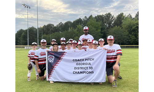 2023 Coach Pitch Baseball District 10 Champs